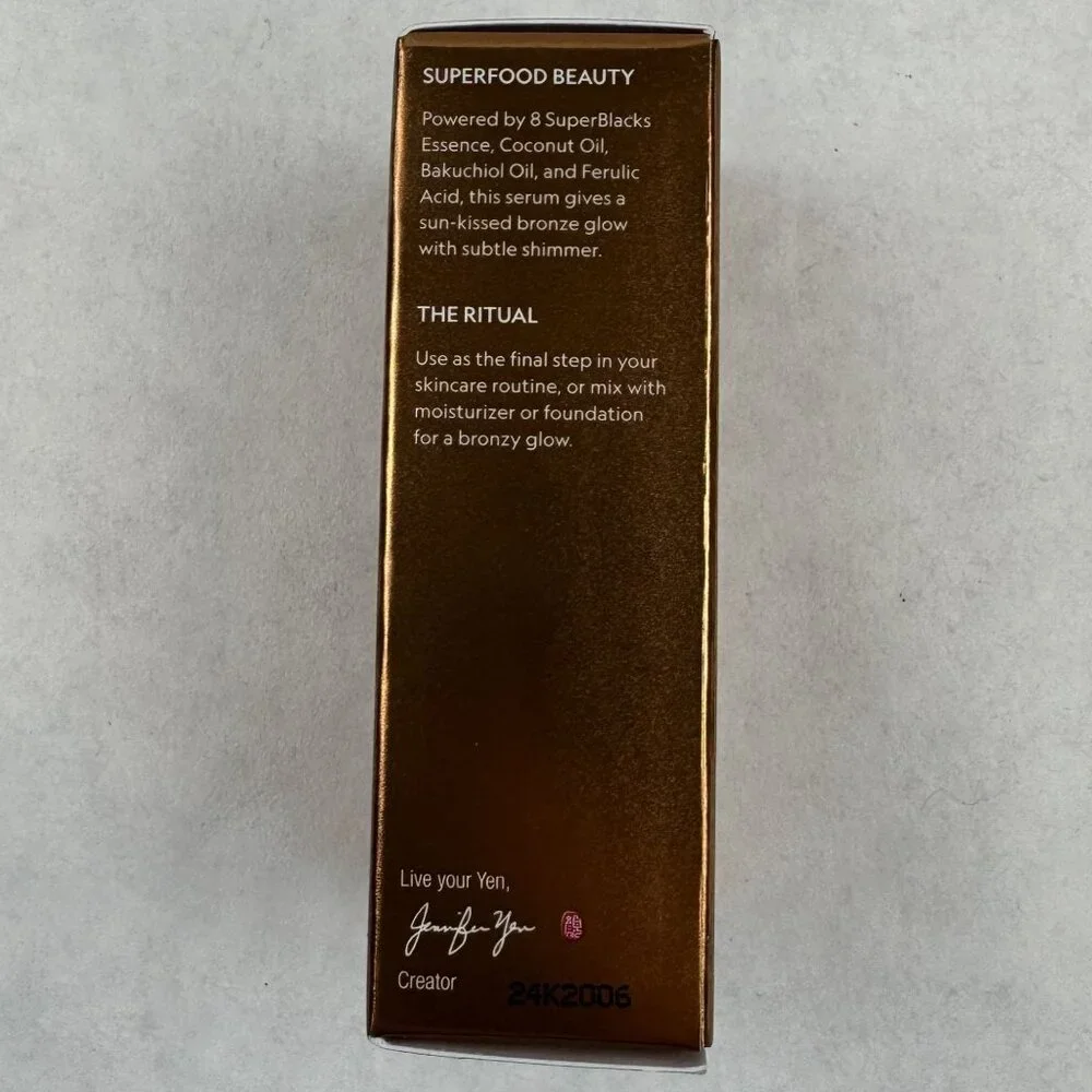 Yensa Super Serum Silk Bronzing Drops 8 SuperBlacks Essence 1 Fl Oz / 30 mL NEW
